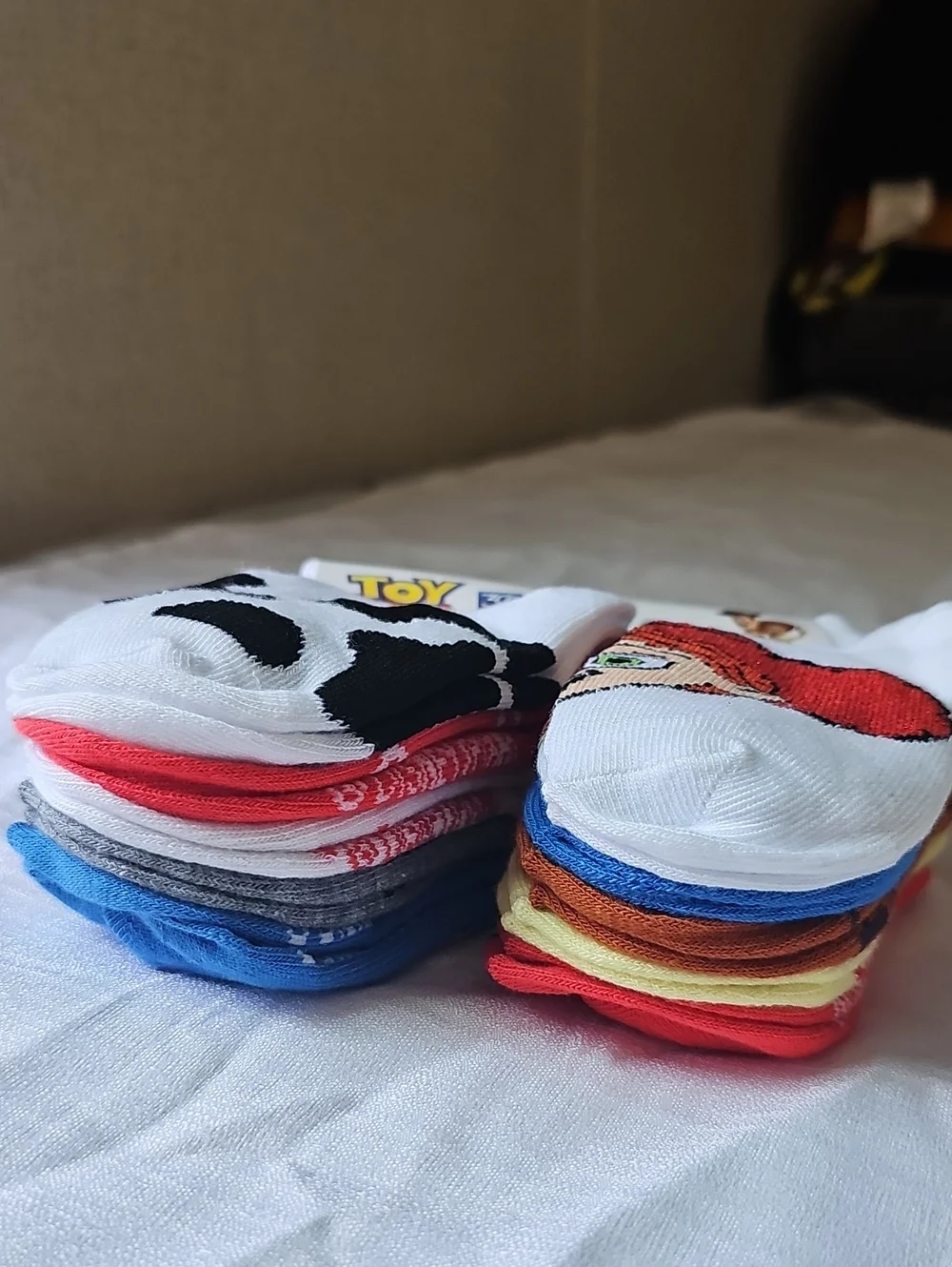 Disney-Toy Story Toddler Size 4T-5T Ankle Socks 10 Pairs Multicolor New